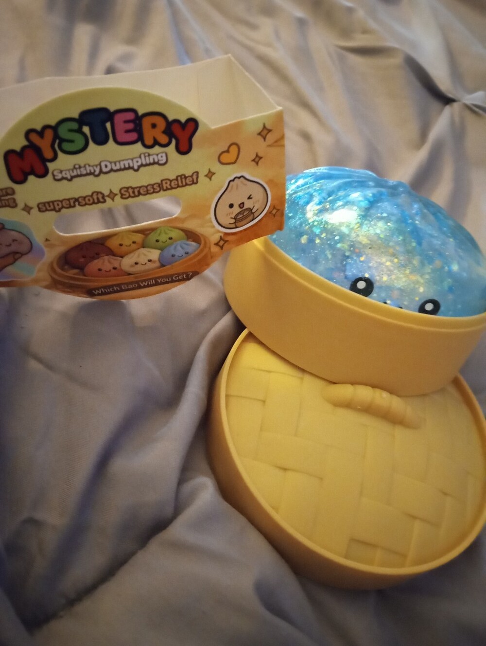Squishy Dumpling Stress Relief Toy - Blue OFFERS WELCOME